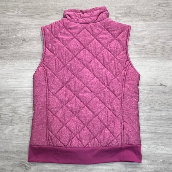High Sierra Women's Quilted Vest Pink Full Zip Stand Collar Size S/P - Picture 2 of 16